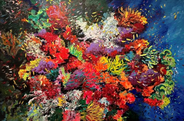 Euphoria II, 2023, Acrylic on canvas, 100cm x 150cm