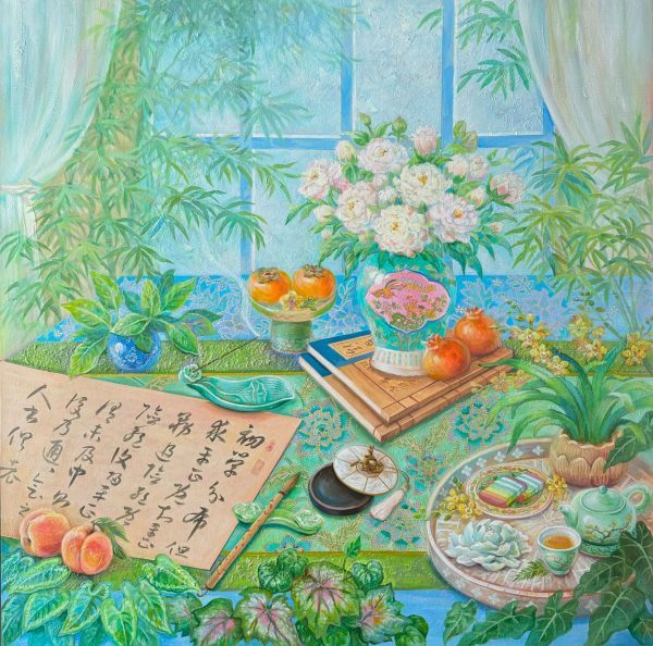 The fragrance of ink lingers in the air 茶香氤氲